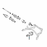 OEM 2006 Infiniti FX45 INSULATOR-Differential Mounting Diagram - 55476-AG003