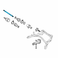 OEM 1997 Infiniti Q45 Shaft-Rear Drive, RH Diagram - 39704-30P50