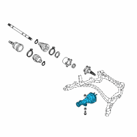 OEM 2003 Infiniti Q45 Final Drive Assembly Diagram - 38301-0C203