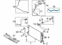 OEM 2022 Hyundai Elantra HOSE ASSY-WATER Diagram - 25450-AA150