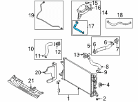 OEM 2022 Hyundai Elantra Hose Assembly-Water Diagram - 25450-AA000