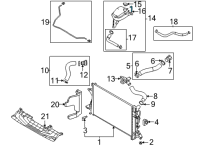 OEM 2022 Hyundai Elantra Hose Diagram - 25451-AA400