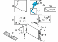 OEM 2022 Hyundai Elantra Tank Assy-Reservoir Diagram - 25430-AA000