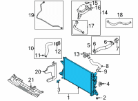 OEM Hyundai Elantra Radiator Assy Diagram - 25310-AA400