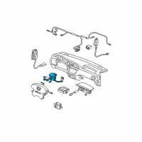 OEM 2003 Honda Odyssey Reel Assembly, Cable Diagram - 77900-S0X-A12