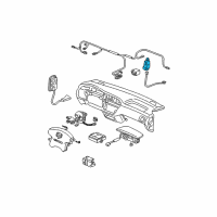 OEM 2002 Honda Odyssey OPDS Unit Diagram - 81334-S0X-A03