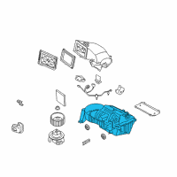 OEM 2008 Ford Mustang Evaporator Assembly Diagram - 5R3Z-19850-A