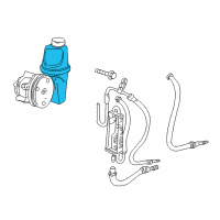 OEM Dodge Dakota Power Steering Pump And Pulley Diagram - 52855925AD