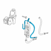 OEM 2011 Ram Dakota Line-Power Steering Pressure Diagram - 55398915AB