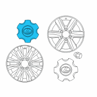 OEM Lexus Cover Sub-Assembly, Wheel Diagram - 4260B-60320