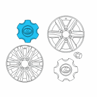 OEM 2020 Lexus GX460 Cover Sub-Assembly, Wheel Diagram - 4260B-60320