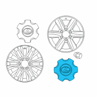 OEM 2021 Lexus GX460 Cover Sub-Assembly, Wheel Diagram - 4260B-60330