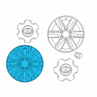 OEM 2018 Lexus GX460 Wheel, Disc Diagram - 42611-60B81
