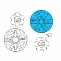 OEM 2022 Lexus GX460 Wheel, Disc Chrome P Diagram - 4261A-WY010