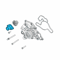 OEM Jeep Housing-THERMOSTAT Diagram - 53010923AA