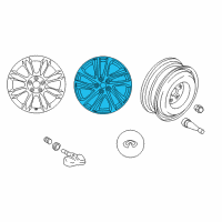 OEM Infiniti QX50 Aluminum Wheel Diagram - D0C00-3WU3A