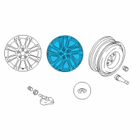 OEM Infiniti Aluminum Wheel Diagram - D0C00-3WU3A