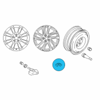 OEM 2017 Infiniti QX50 Cap-Disc Wheel Diagram - 40315-1BB2A