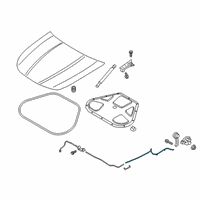 OEM Kia Cable Assembly-Hood LATC Diagram - 81190J6000