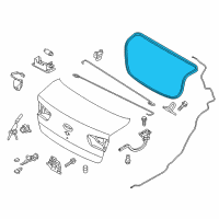 OEM 2020 Kia Rio Weatherstrip-Trunk Lid Opening Diagram - 87321H9200WK