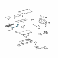 OEM Lexus CT200h Handle, PANTOGRAPH Jack Diagram - 09113-52030