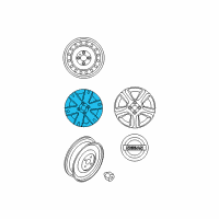 OEM 2009 Nissan Altima Disc Wheel Cap Diagram - 40315-ZN60A