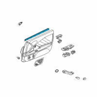 OEM 2009 Honda S2000 Weatherstrip, L. Door (Inner) Diagram - 72375-S2A-003