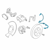 OEM 2017 Buick LaCrosse Front Speed Sensor Diagram - 84329407