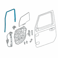 OEM 2020 Jeep Wrangler W/STRIP-Door Glass Run Channel Diagram - 68271655AG