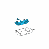 OEM 2008 Pontiac Vibe Lamp, High Mount Stop Diagram - 88969952