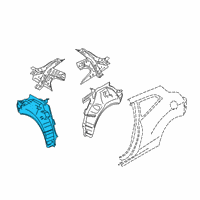 OEM Hyundai Veloster N Panel Assembly-Quarter Inner Lower, RH Diagram - 71620-J3000