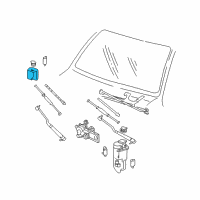 OEM 2001 Chevrolet Astro Container, Windshield Washer Solvent Diagram - 12363309