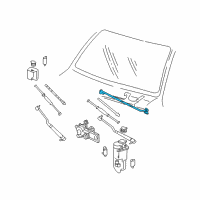 OEM 1985 Chevrolet Astro Wiper Linkage Diagram - 22048314