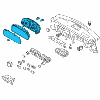 OEM Hyundai Equus Cluster Assembly-Instrument(KPH) Diagram - 94003-3N170