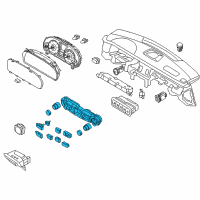 OEM Hyundai Equus Heater Control Assembly Diagram - 97250-3N300