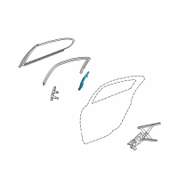 OEM 2002 Dodge Intrepid Channel-Rear Door Glass Diagram - 4780130AJ