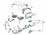 OEM 2022 Chevrolet Corvette Holder Diagram - 84397107