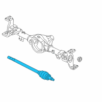 OEM 2005 Cadillac Escalade EXT Shaft Kit, Rear Wheel Drive Diagram - 26103368