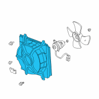 OEM 2001 Honda CR-V Shroud Diagram - 19015-P3F-004