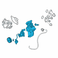 OEM 2018 BMW 540d xDrive COOLANT PUMP WITH SUPPORT:115010 Diagram - 11-51-8-588-887