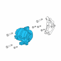 OEM 2016 Chevrolet Colorado GENERATOR Assembly Diagram - 13597236