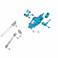 OEM Ford Steering Column Diagram - FL3Z-3C529-AJ