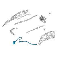 OEM 2001 Dodge Stratus Bracket-Remote Hood Release Diagram - 4878059AF