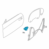 OEM 2020 Toyota GR Supra Window Motor Diagram - 85710-WAA05