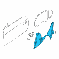 OEM 2020 Toyota GR Supra Window Regulator Diagram - 69801-WAA01