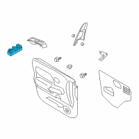 OEM 2014 Nissan Versa Switch Assy-Power Window, Assist Diagram - 25411-1FC0B