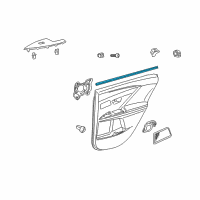 OEM 2015 Toyota Venza Belt Weatherstrip Diagram - 68173-0T010