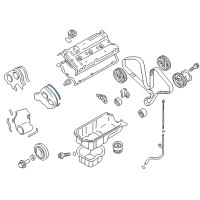 OEM 2005 Hyundai Santa Fe Gasket-Timing Belt Cover Diagram - 21362-39501