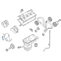 OEM Kia Amanti Gasket-Timing Belt Cover Diagram - 2135339001