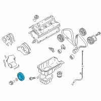 OEM 2004 Hyundai Santa Fe Pulley-Damper Diagram - 23124-39504